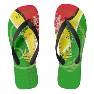 50. Unabhängigkeit Jubiläum Guyanas Stolz Erwach Flip Flops
