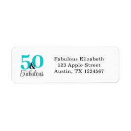 50 und das fabelhafte türkisblaue und schwarze Eti