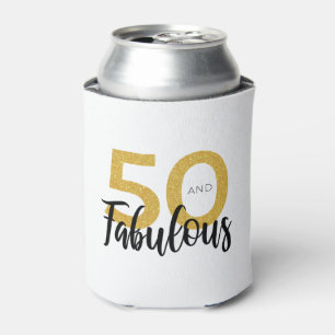 50 und Fab 50. Geburtstagspartei Custom Dosenkühler
