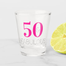 50 und fabelhaft | Hot Pink Birthday Party Gefalle