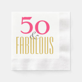 50 und fabelhaft oder auf das eigene Alter zugesch Serviette