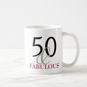 50 und fabelhafte 50. Geburtstags-Geschenk-Tasse Kaffeetasse