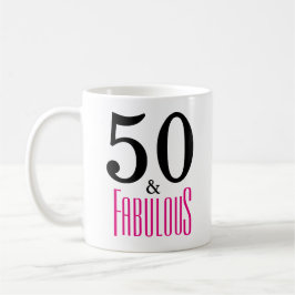 50 und fabelhafte 50. Geburtstags-Geschenk-Tasse Kaffeetasse