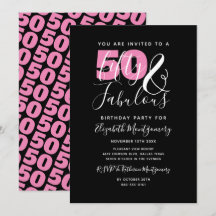 50 und fabelhafte 50. Geburtstagsparty