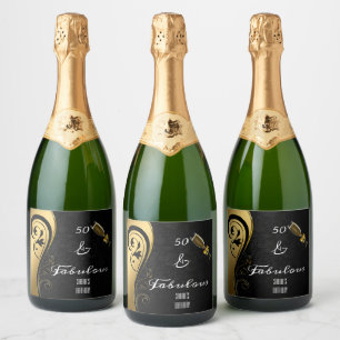 50 und fabelhafte Black & Gold Geburtstag