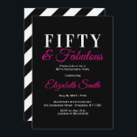 50 und fabelhafte Elegant Hot Pink 50. Geburtstag Einladung<br><div class="desc">50 und fabelhaft,  ein extravagantes,  heiß rosa Design,  eine tolle Möglichkeit,  um einen 50. Geburtstag im Stil zu feiern</div>