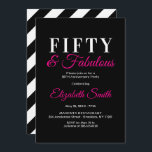 50 und fabelhafte Elegant Hot Pink 50. Geburtstag Einladung<br><div class="desc">50 und fabelhaft,  ein extravagantes,  heiß rosa Design,  eine tolle Möglichkeit,  um einen 50. Geburtstag im Stil zu feiern</div>