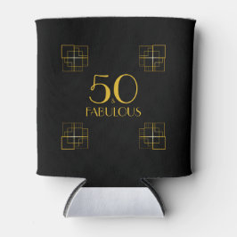 50 und fabelhafte Geburtstagskunst Art Déco Stil Dosenkühler