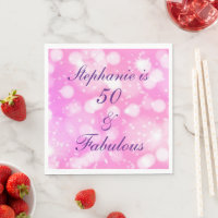 50 und fabelhafte Geburtstagsrosa Lila Glitterie N