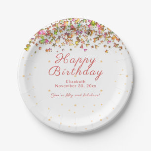 50 und fabelhafte Happy Birthday Party Paper Plate Pappteller