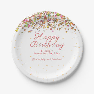 50 und fabelhafte Happy Birthday Party Paper Plate Pappteller