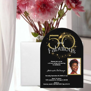 50 und fabelhafte individuelle Single Foto Black G Acryleinladungen