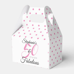 50 und fabelhafte Personalisierte Geburtstagsparty Geschenkschachtel