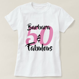 50 und fabelhafte Personalisierte Geburtstagsparty T-Shirt