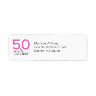 50 und fabelhafte Pink-Geburtstagsparty