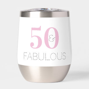 50 und fabelhafte Pink Modern Birthday Party Gefal