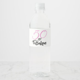 50 und fabelhafte rosa Personalisierte Geburtstags