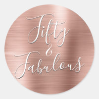 50 und fabelhafte Rose Gold | Blütenrosa modern