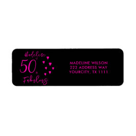 50 und fabelhaftes rosa Schwarz