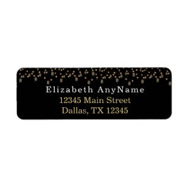 50 und fabelhaftes Schwarz mit String Lights