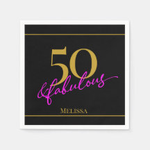 50 und fabelhaftes schwarzes Gold Pink individuell