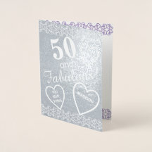 50 und fabelhaftes Silberner Geburtstag Herzstück 