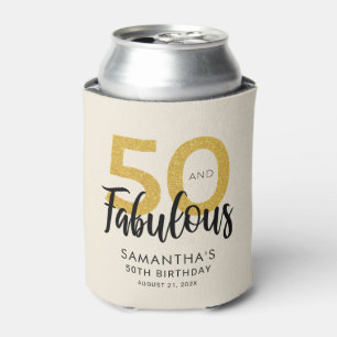 50 und Fabulous Birthday Script Party Custom Dosenkühler