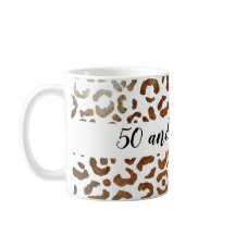 50 und Fabulous Cheetah Print Abstrakt