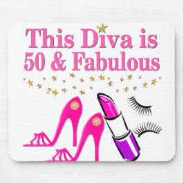 50 UND FABULOUS DIVA MOUSEPAD