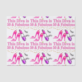 50 UND FABULOUS DIVA SEIDENPAPIER