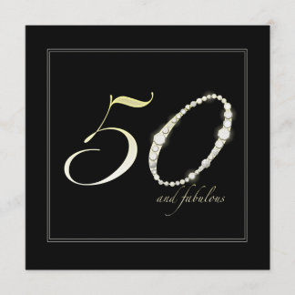 50 und Fabulous Einladung
