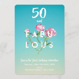50 und FABULOUS | Einladung zum Geburtstag