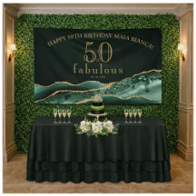 50 und Fabulous Emerald Green Agate 50. Geburtstag