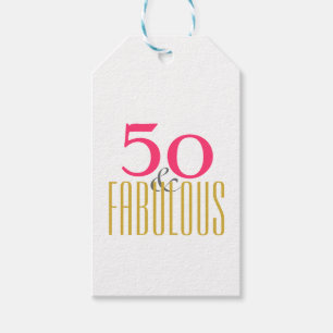 50. und Fabulous Geburtstag (oder Ihr bevorzugtes  Geschenkanhänger