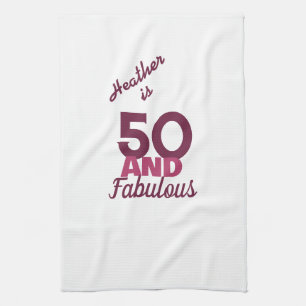 50 und Fabulous Geschirrtuch