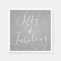 50 und Fabulous Luxury Silver Glitzer