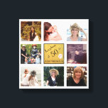 50 und Fabulous Name 8 Foto Collage Keepake Leinwanddruck<br><div class="desc">Vom Charm Design Studio: 50 und fabelhafter Name und 8 Foto Collage Canvas Print - AS A KEEPSAKE - was für eine wunderbare Erinnerung an diesen besonderen Tag. Das sendet eine so glückliche Nachricht für einen 50. Geburtstag — leicht personalisiert mit Lieblingsliedern und für immer genossen</div>