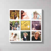 50 und Fabulous Name 8 Foto Collage Keepake