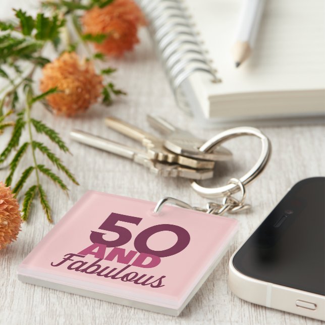 50 und Fabulous Schlüsselanhänger (Vorderseite rechts)