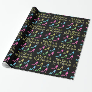 50 UND FABULOUS SHOE QUEEN GESCHENKPAPIER
