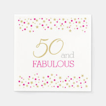 50 und Fabulous Star Border 50. Geburtstagsparty