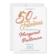 50 und Fantastisch | 50. Geburtstagsfeier