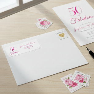 50 und Fantastisch Skript Rosa 50. Geburtstagsfeie
