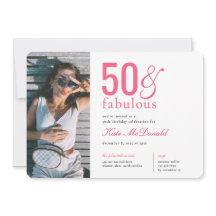 50. und fantastische 50. Geburtstagseinladung