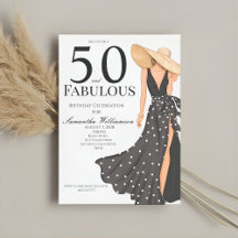 50 und fantastische schwarze Geburtstagsfeier