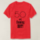 50 und Flammen HEISSER cooler 50. T-Shirt (Design vorne)