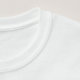 50 und Flammen HEISSER cooler 50. T-Shirt (Detail - Hals (Weiß))