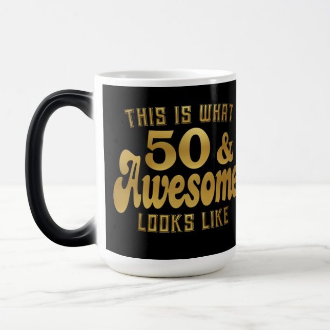 50 und Phantastische Morphing-Tasse Verwandlungstasse (Links)