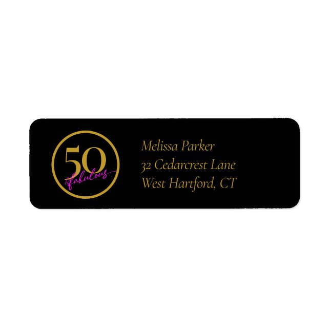 50 und prächtige Schwarz-Gold- und Rosa-Rücksendea (Vorne)