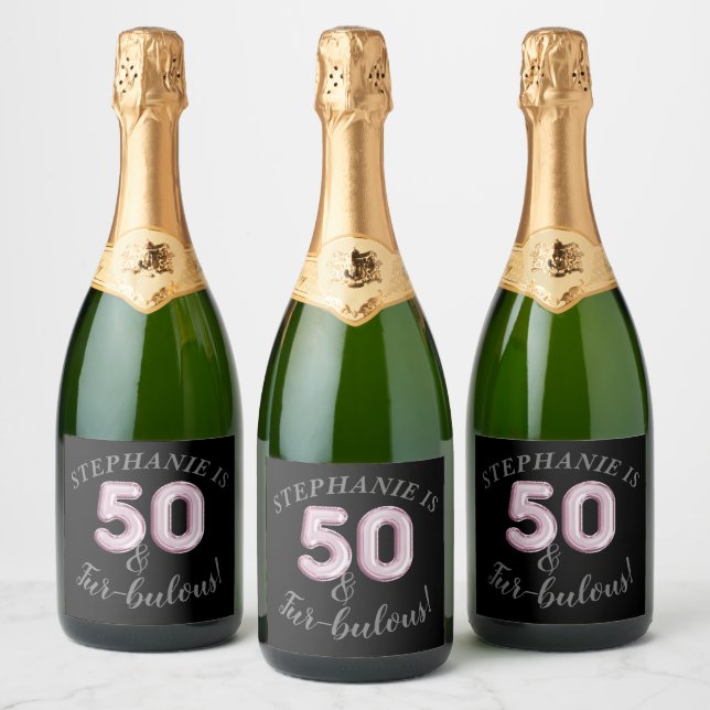 50 und vorzüglich | Pink Crazy Cat Lady Party (Flaschen)